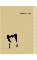Manuscript Paper: Cat & Bear - Minimal Design Music Manuscript Book - Large (8.5 x 11 inches) - 10 Staves, 100 Pages (manuscript notebook, blank sheet music, music no(1 Minimal Design Cat & Bear Manuscript Paper Book)