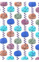 Journal Notebook Abstract Sketchy Trees Pattern 2