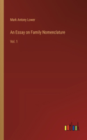 An Essay on Family Nomenclature