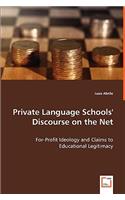 Private Language Schools' Discourse on the Net