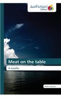 Meat on the table