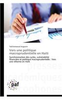 Vers Une Politique Macroprudentielle En Haïti