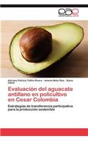 Evaluación del aguacate antillano en policultivo en Cesar Colombia