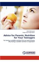 Advice for Parents: Nutrition for Your Teenagers(English)