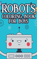 Robots Coloring Book For Boys