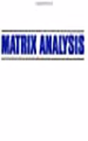 Matrix Analysis