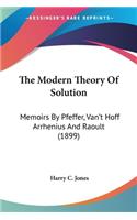 Modern Theory Of Solution
