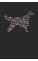 Gordon Setter Notebook 'Word Cloud' - Gift for Gordon Setter Lovers - Gordon Setter Journal