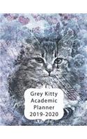 Grey Kitty Academic Planner 2019-2020