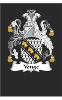 Yonge: Yonge Coat of Arms and Family Crest Notebook Journal (6 x 9 - 100 pages)