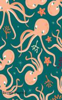 Recipe Journal: Write in Blank Cookbook with Octopus Pattern Design