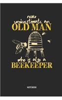 Bee Old Man Notebook