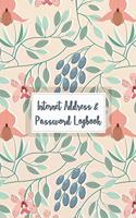 Internet Address & Password Logbook