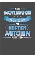 Dieses Notizbuch Gehört Der Besten Autorin Aller Zeiten