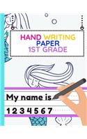 Hand Writing Paper 1st Grade