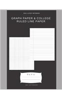 Graph paper & college ruled line paper