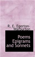 Poems Epigrams and Sonnets
