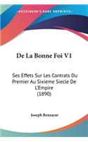 De La Bonne Foi V1