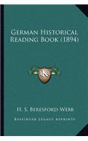 German Historical Reading Book (1894)