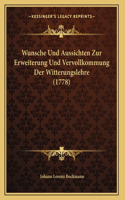 Wunsche Und Aussichten Zur Erweiterung Und Vervollkommung Der Witterungslehre (1778)