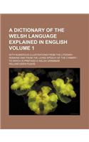 A Dictionary of the Welsh Language Explained in English Volume 1; With Numerous Illustrations from the Literary Remains and from the Living Speech of the Cymmry to Which Is Prefixed a Welsh Grammar