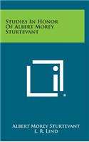 Studies in Honor of Albert Morey Sturtevant