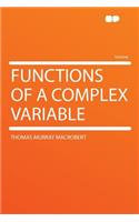 Functions of a Complex Variable