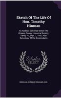 Sketch Of The Life Of Hon. Timothy Hinman