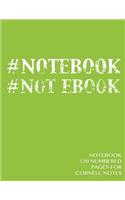 Notebook 120 numbered pages for Cornell Notes