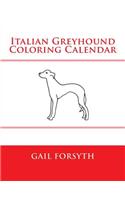 Italian Greyhound Coloring Calendar