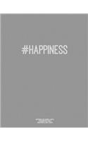 Notebook for Cornell Notes, 120 Numbered Pages, #HAPPINESS, Grey Cover: For Taking Cornell Notes, Personal Index, 8.5"x11", Hashtag Series, Genius Edition