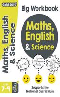 Gold Stars Maths, English & Science Big Workbook Ages 7-9 Key Stage 2