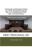 volum VII temari oposicions cos advocacia Generalitat Catalunya