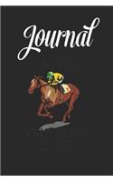 Journal: And Theyre Off T Shirt Funny Horse Racing Gambling Gift Blank Ruled Line College Journal Notebook Size for Diary Student Teacher Friend with 120 Pag