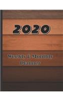 2020 Weekly & Monthly Planner: Large 52 Week, 12 Months Annual Diary Journal for January- December Planning and Scheduling of yearly Activities