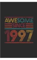 Awesome Since 1997: Graph Ruled Notebook - Journal for Birthday Gift Idea