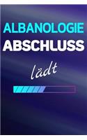 Albanologie Abschluss la&#776;dt: Notizbuch Journal Tagebuch Linierte Seiten