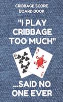 Cribbage Score Board Book