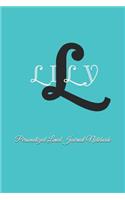 Lily Personalized Lined Journal Notebook