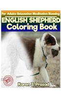 ENGLISH SHEPHERD Coloring book for Adults Relaxation Meditation Blessing