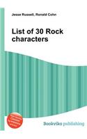 List of 30 Rock Characters