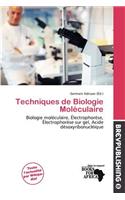 Techniques de Biologie Mol Culaire
