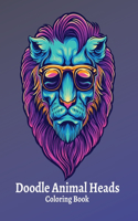 Doodle Animal Heads Coloring Book