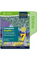 Complete English for Cambridge Lower Secondary Online Student Book 7