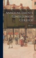 Announcements/Hinds Junior College; 1963-1964