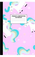Primary Composition Notebook: Writing Journal for Grades K-2 Handwriting Practice Paper Sheets - Elegant Unicorn School Supplies for Girls, Kids and Teens - Preschool, Kindergart