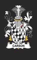 Carson: Carson Coat of Arms and Family Crest Notebook Journal (6 x 9 - 100 pages)