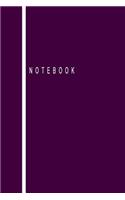 Notebook: Classic Purple Blank Lined Journal Notebook (6 x9 inches) - 110 Pages(32 Classic)