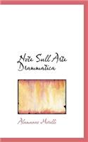 Note Sull Arte Drammatica