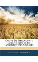 Cours de Philosophie Scientifique Et Ses Conséquences Sociales